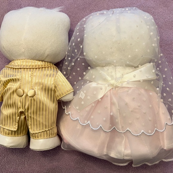 Hello Kitty Limited Edition Plush Wedding Bridal Couple - Picture 3 of 6